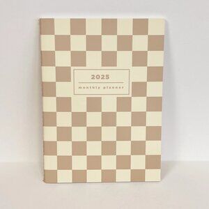 2025 Monthly Planner 5.5" x 7.5" Checker Print NEW